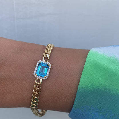 VINTAGE BRACELET-swiss topaz