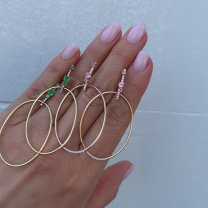 ARAGON EARRINGS-pink tourmaline