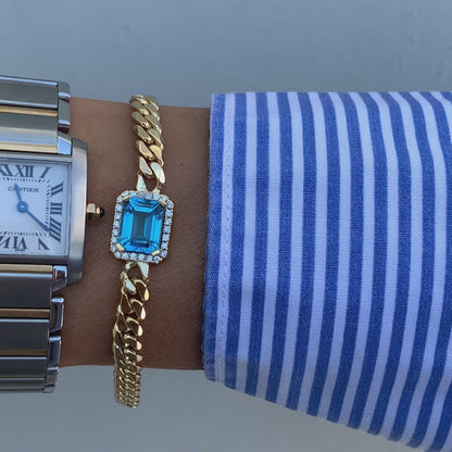 VINTAGE BRACELET-swiss topaz