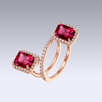 GENESIS RING-rhodolite