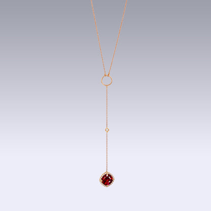 VERO NECKLACE-ruby