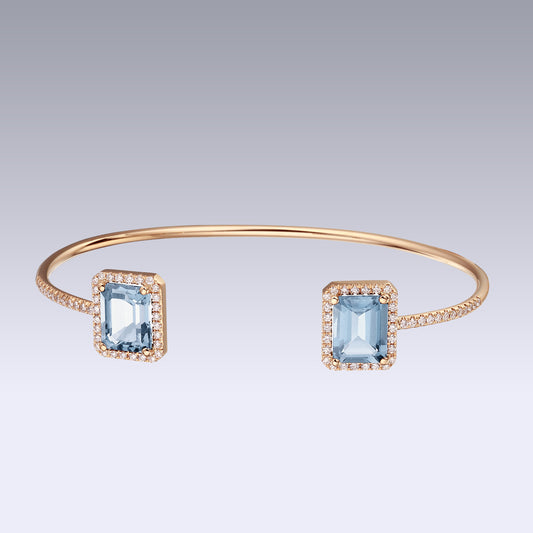 EMERALD ECLIPSE BRACELET-sky topaz