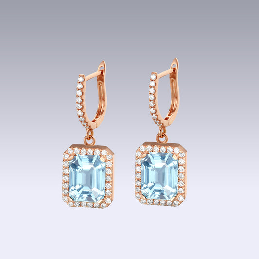 VERSAILLES EARRINGS-sky topaz