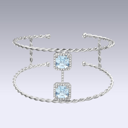 TWISTED BRACELET-sky topaz