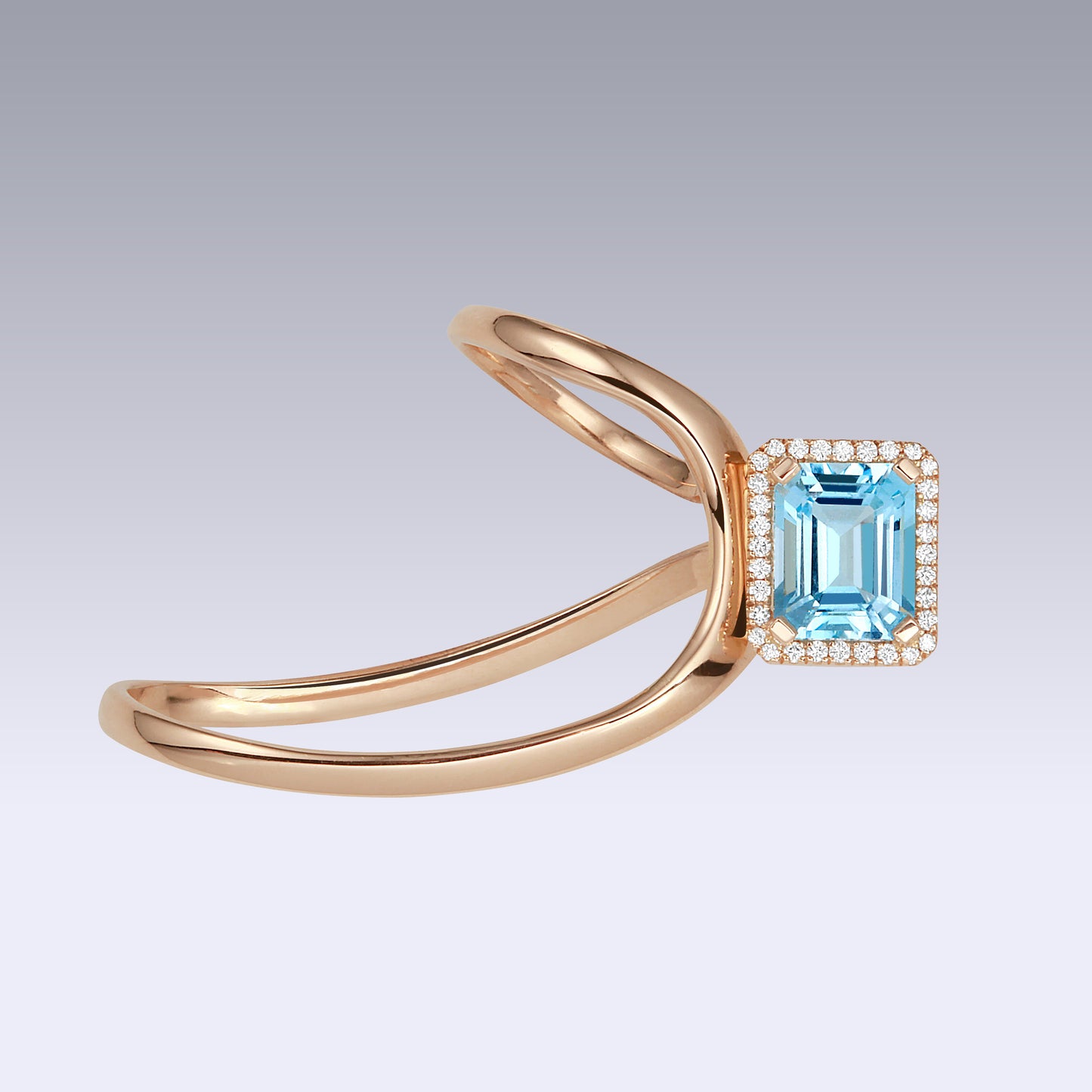 COSMIC RING-sky topaz