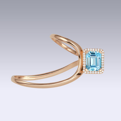 COSMIC RING-sky topaz