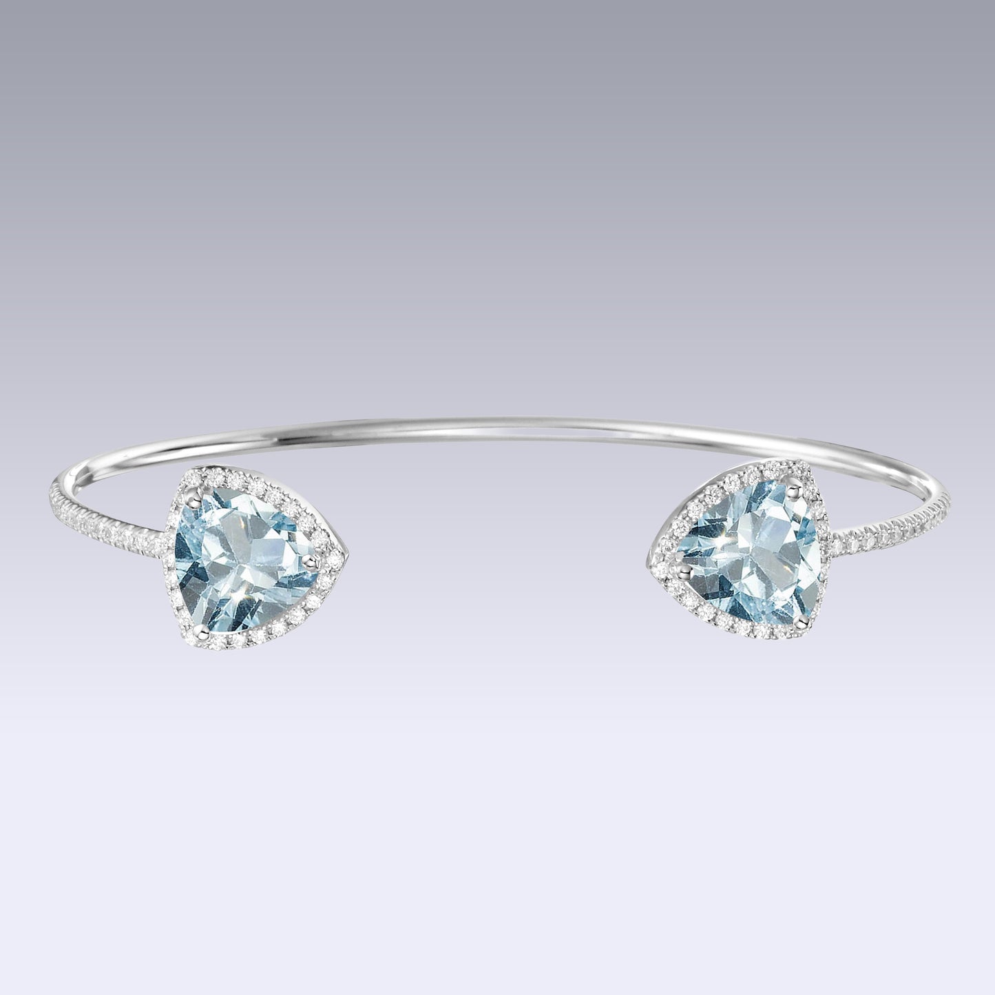 TRIANGLE ECLIPSE BRACELET-sky topaz