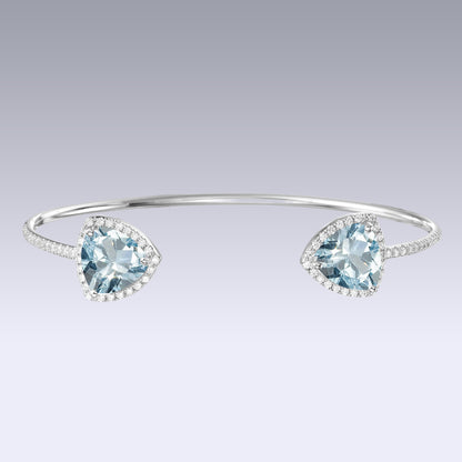 TRIANGLE ECLIPSE BRACELET-sky topaz