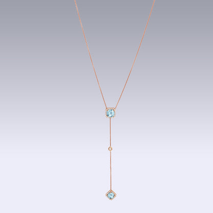ISABELLE ASSCHER NECKLACE-sky topaz