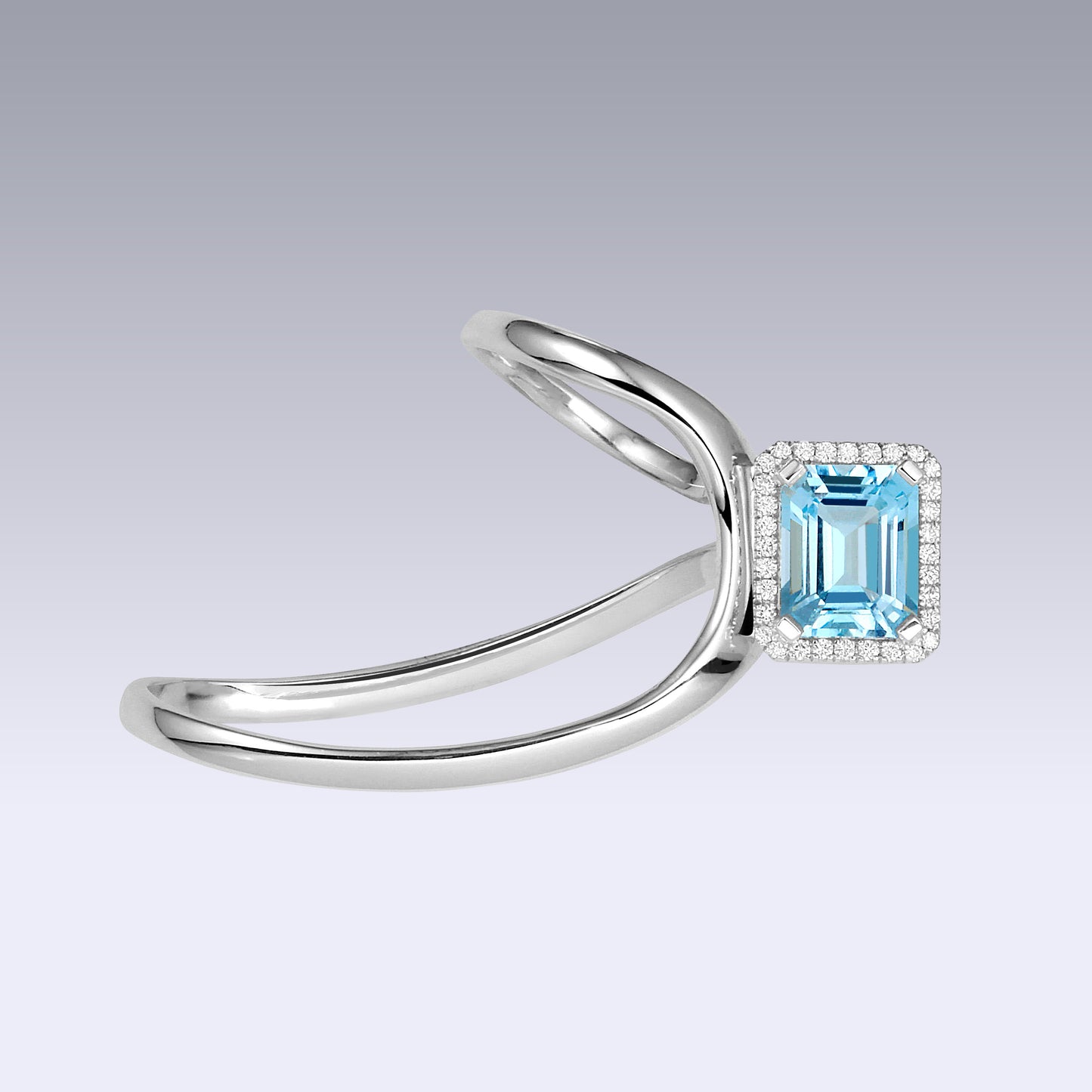 COSMIC RING-sky topaz