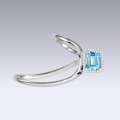 COSMIC RING-sky topaz