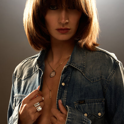 DOUBLE VELVET RING-sky topaz