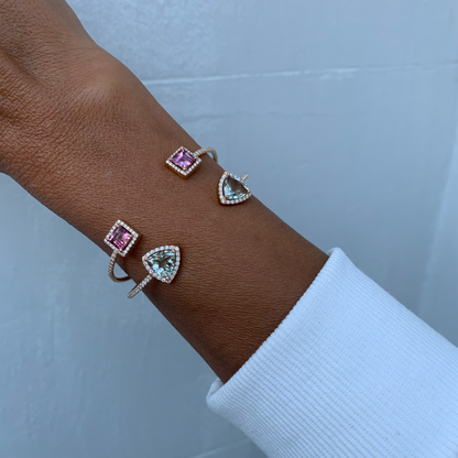 TRIANGLE ECLIPSE BRACELET-sky topaz