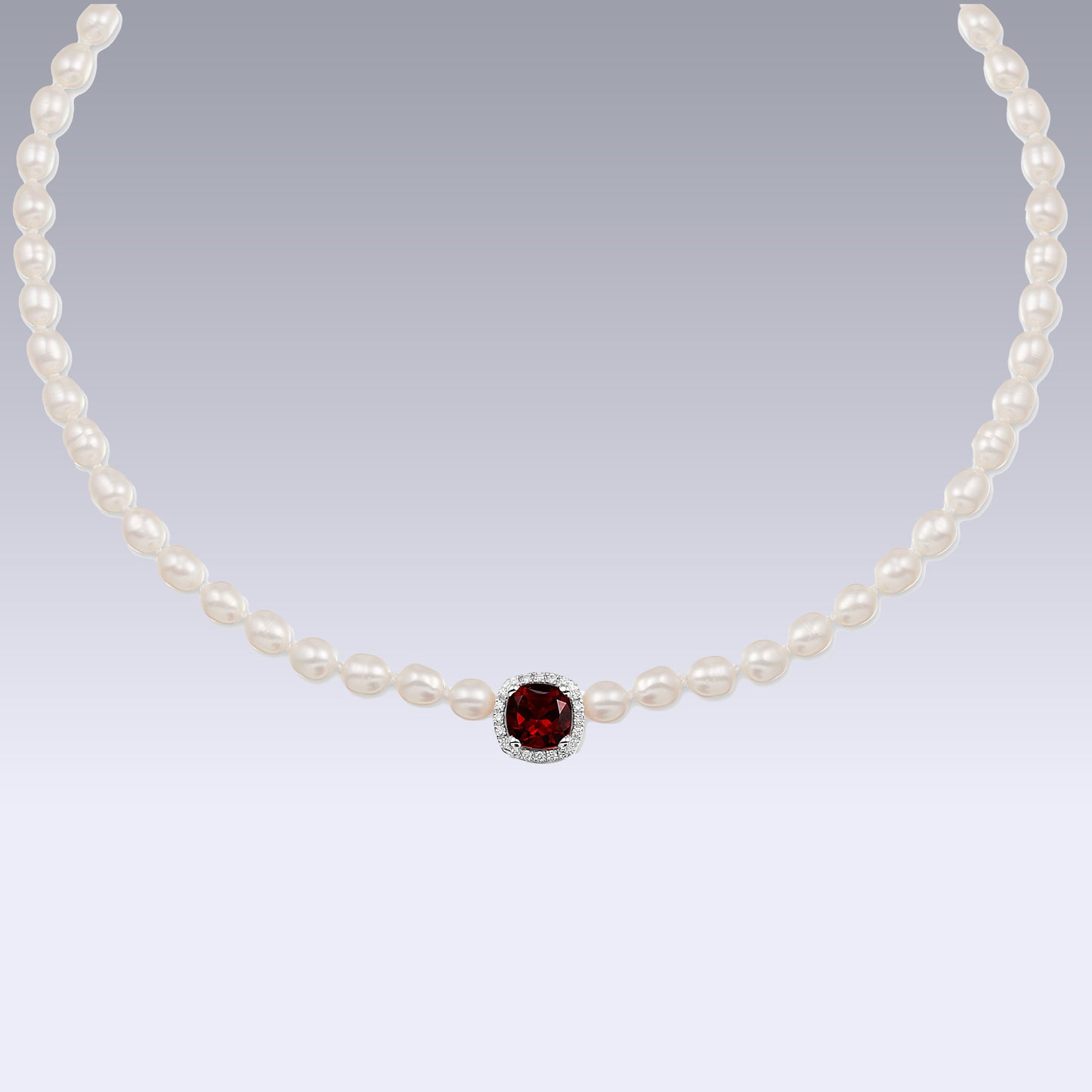 BABY PEARL CHOCKER-garnet