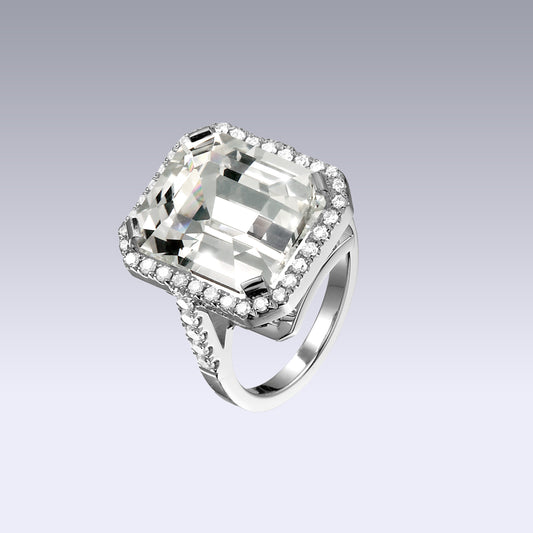 MYSTIC GLAM RING-white edel topaz