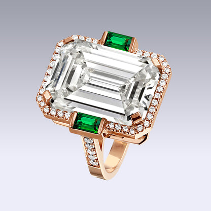 MANHATTAN XL RING-white edel topaz